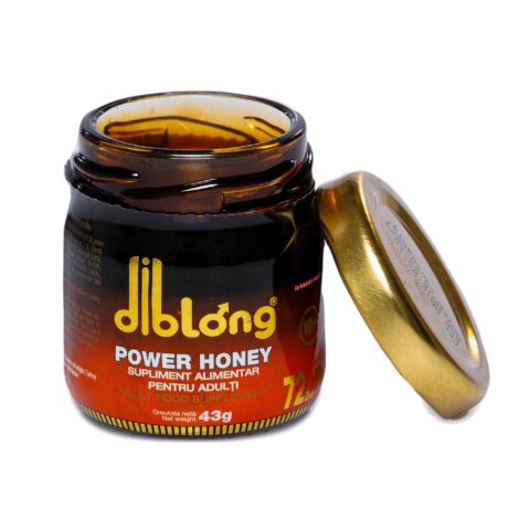 Miere afrodisiac premium concentrat DIBLONG POWER HONEY, pentru cresterea libidoului, potenta, erectie, ejaculare precoce, Unisex, 100% natural, 43 gr