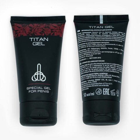 Gel TITAN GEL (Original Rusia), pentru mărirea penisului, erecții puternice și intensificarea plăcerii, 50 ml