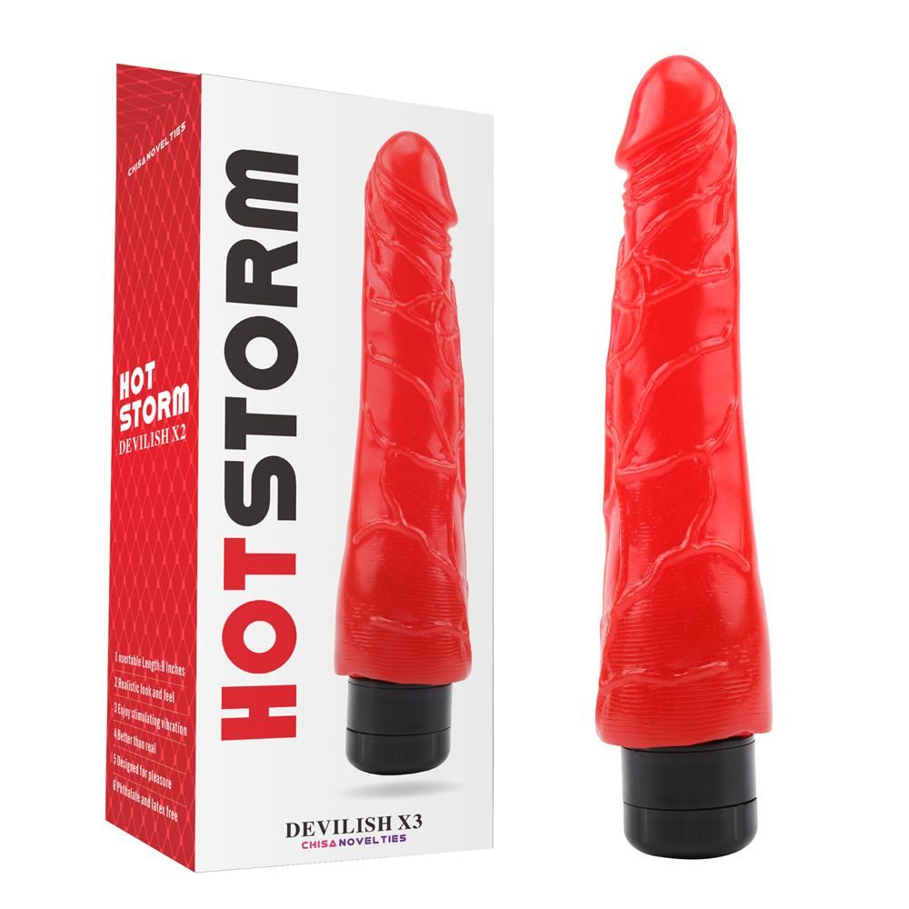 Vibrator DevilishX3 Multispeed HotStorm 23 cm