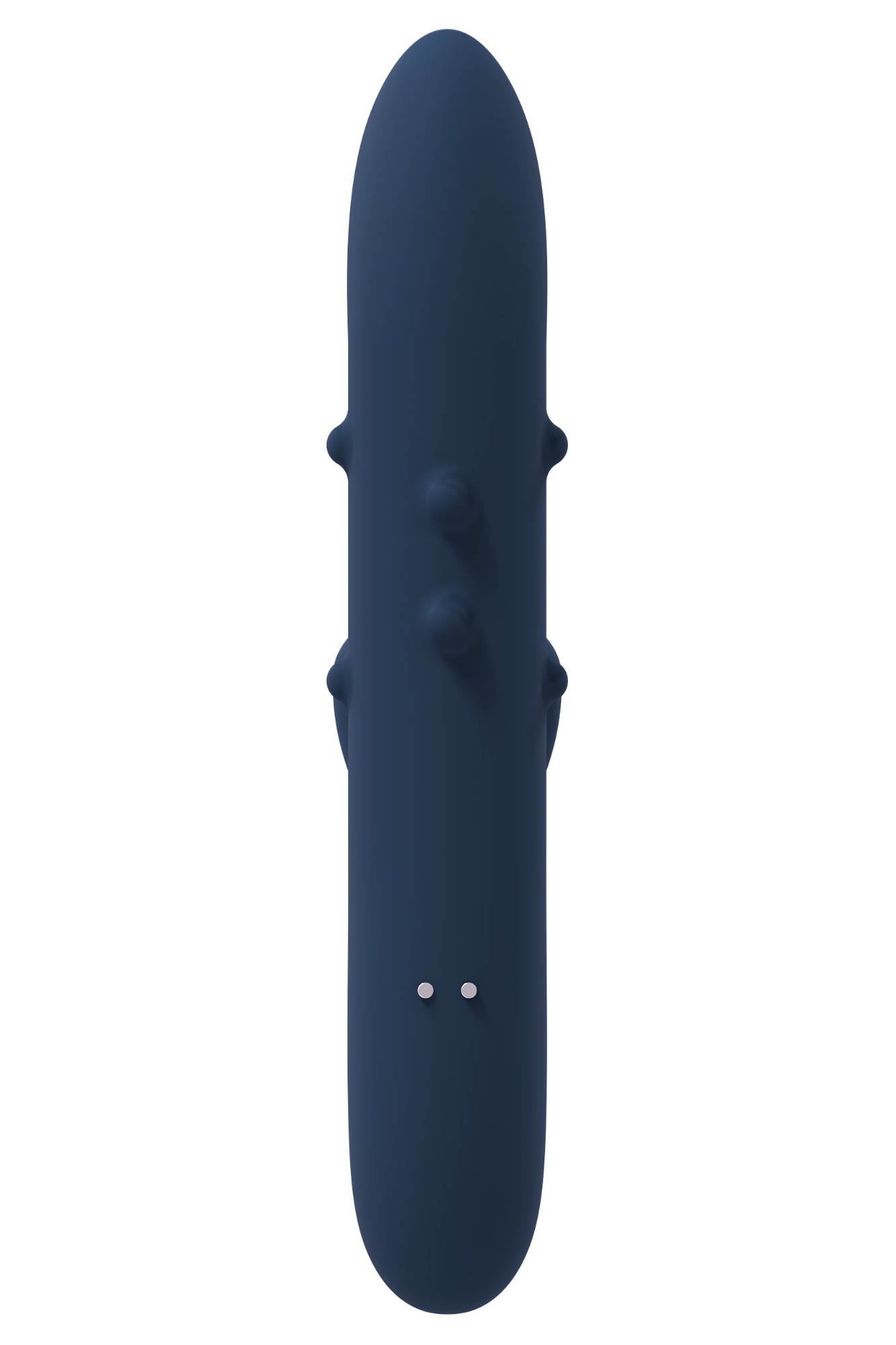 Vibrator Athena Goddess Collection, 10 Moduri Stimulatoare, Silicon, USB, Albastru Inchis, 23 cm