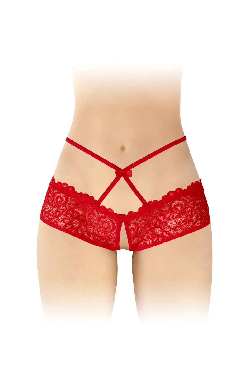 Bikini Crotchless Celia, Rosu, S-L
