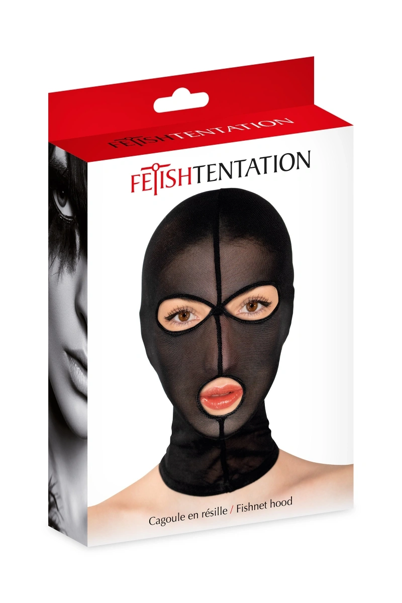 Masca din Plasa Fina Transparenta, Negru