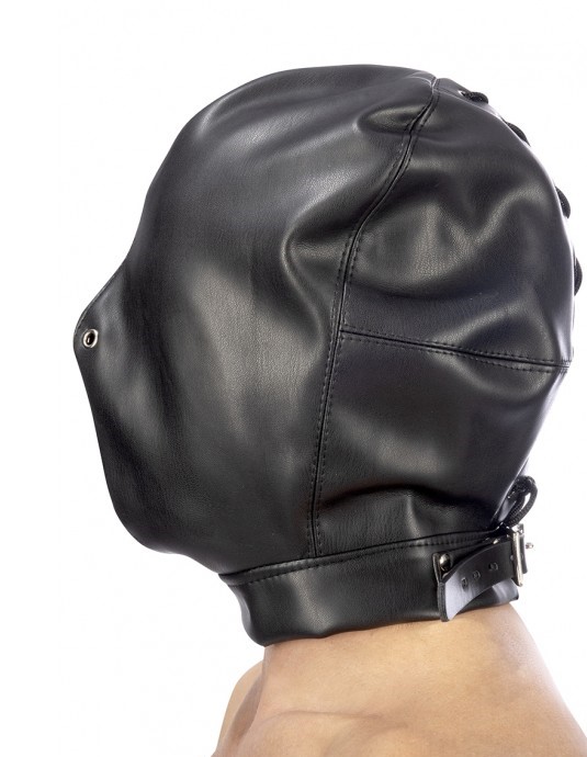 Masca BDSM, Piele Ecologica, Negru