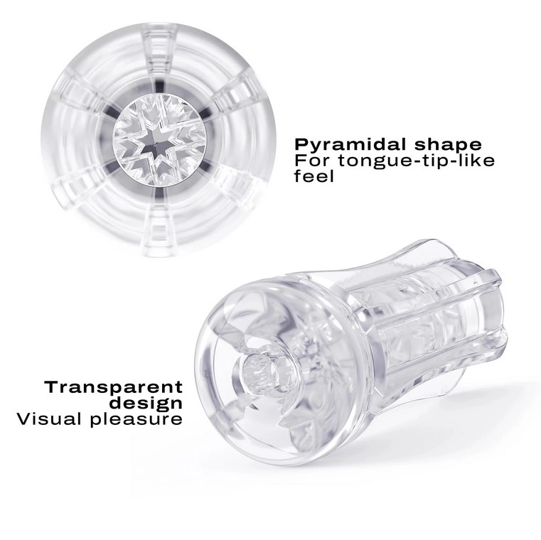 Masturbator Deep Blow Extrem, TPE, Transparent, 16.4 cm