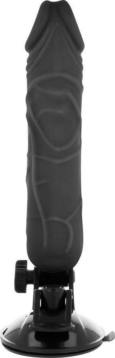 Vibrator Realist cu Suport Remote Control Negru 20 cm