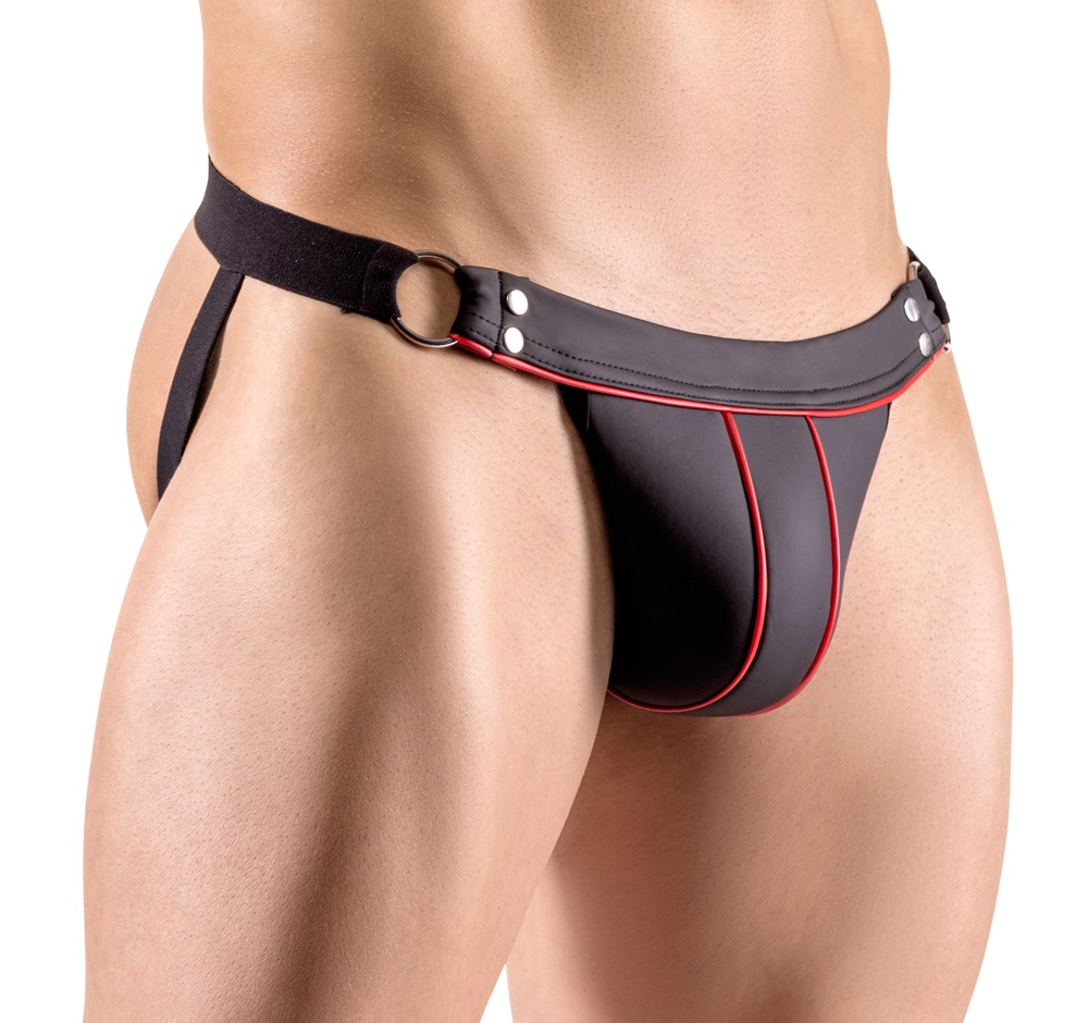 Bikini Open-Back, Negru/Rosu, L/XL