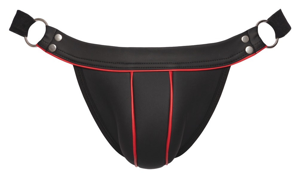 Bikini Open-Back, Negru/Rosu, L/XL