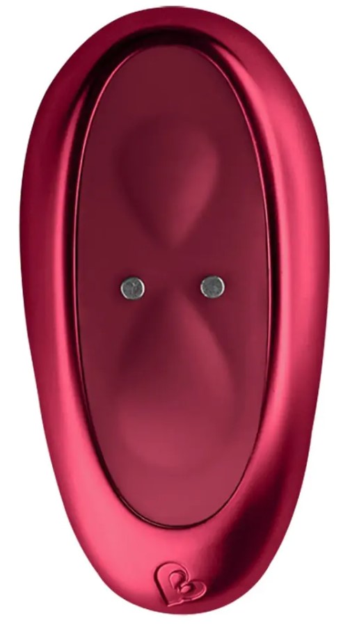 Stimulator Ruby Glow Brush Remote Control 10 Moduri Vibratii Silicon USB Rosu Burgundy