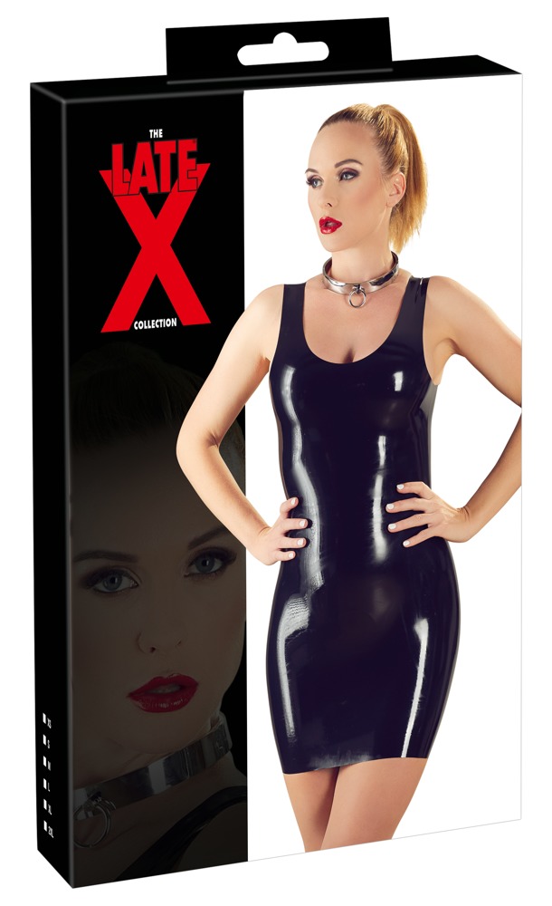 Rochie Mini din Latex, Negru, M