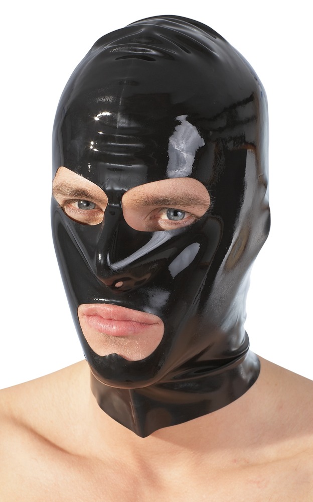 Masca din Latex, Unisex, Negru
