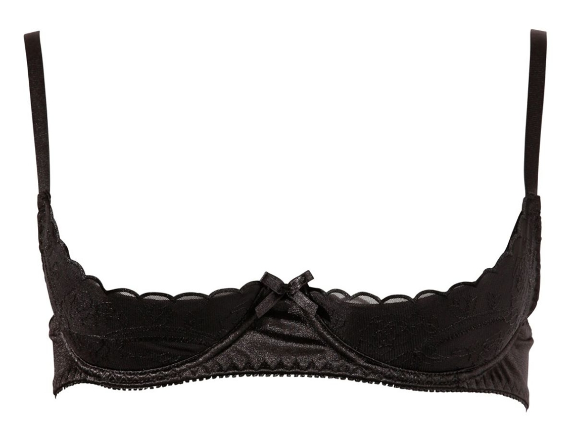 Sutien Sexy Open Cup, Negru, 80 C