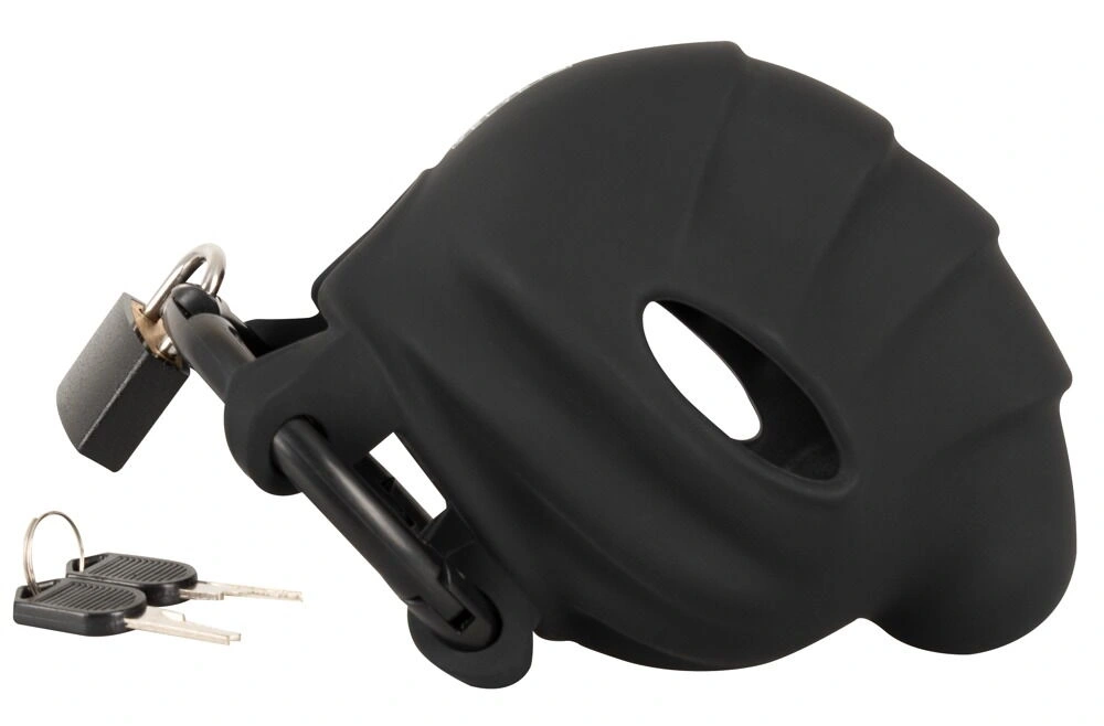 Cusca de Castitate Black Velvet, Silicon, Negru