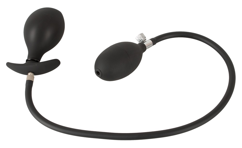 Dop Anal Gonflabil, Silicon, Negru