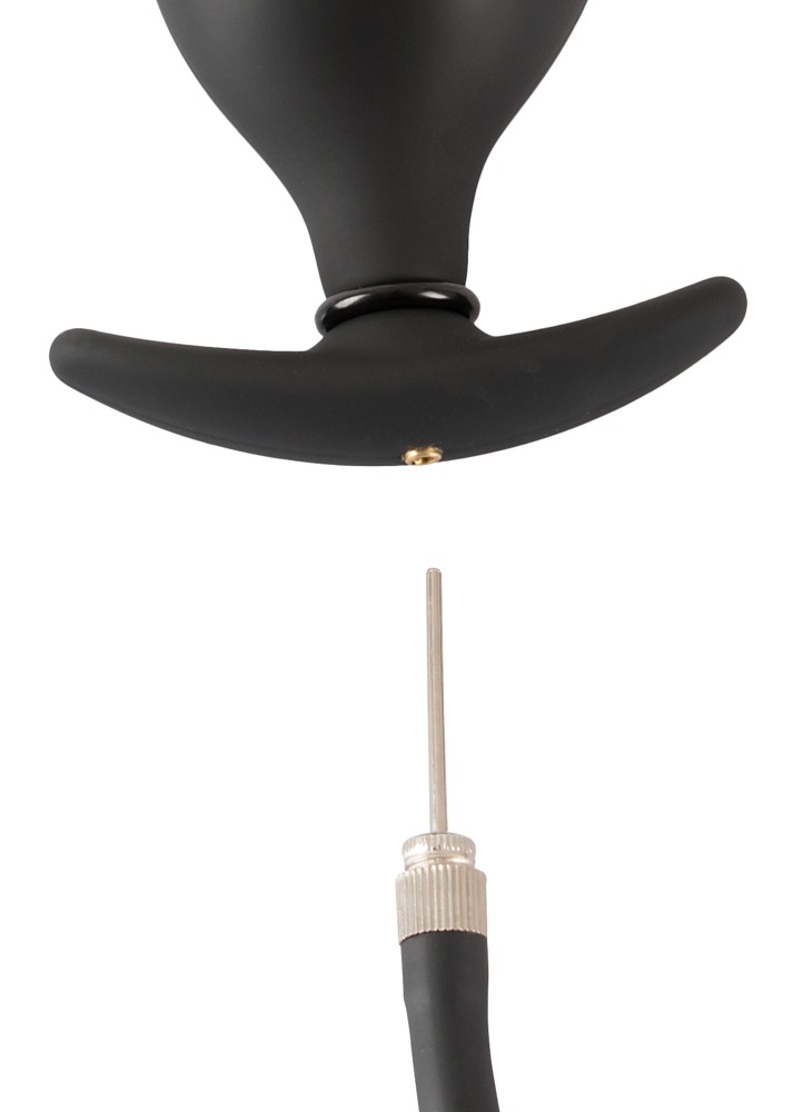 Dop Anal Gonflabil, Silicon, Negru