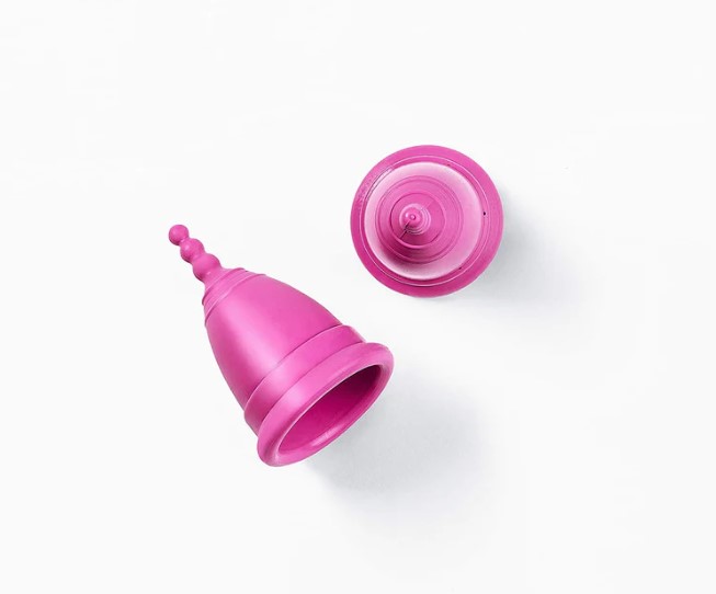 Cupa Menstruala Latex, Roz, Marimea M