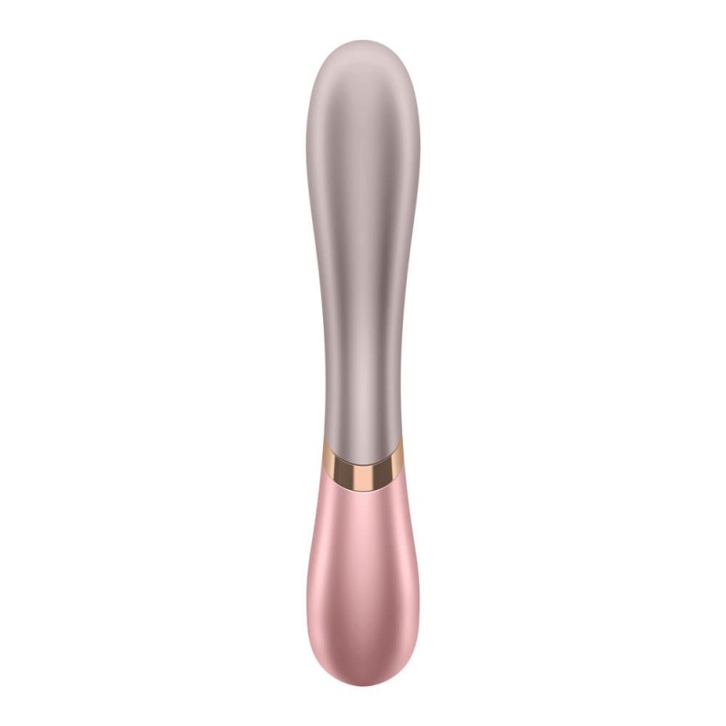 Vibrator Rabbit Hot Lover Heat Silicon Roz 19.9 cm Free App