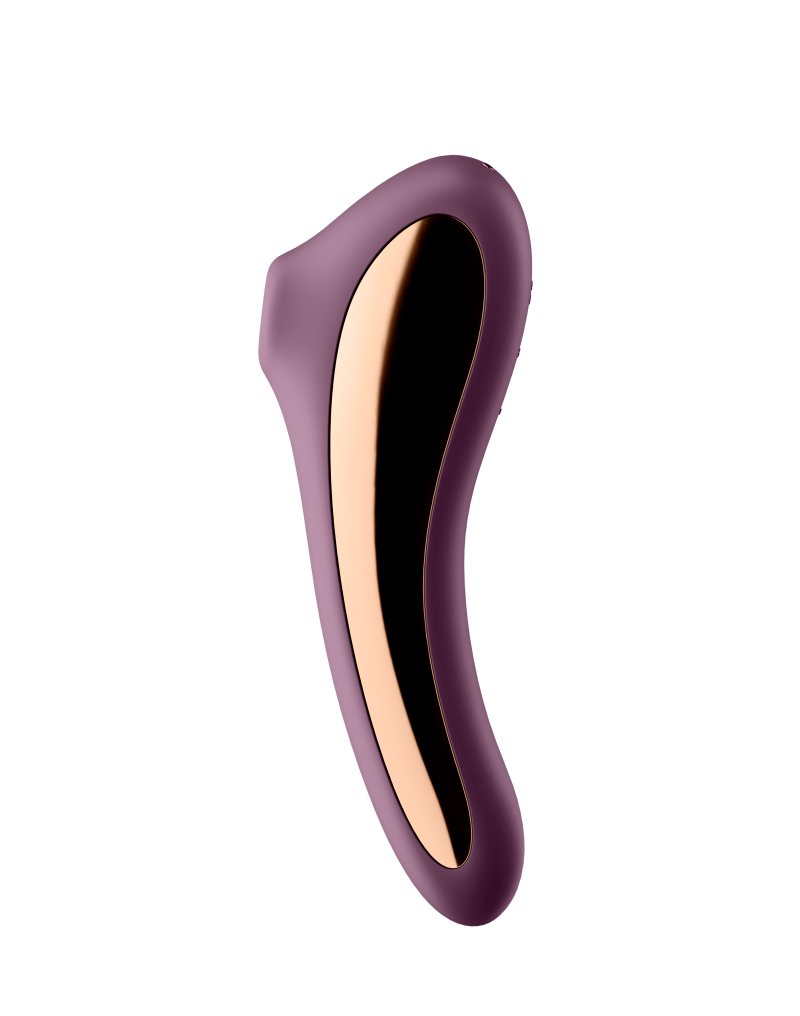 Stimulator Dual Kiss Air Pulse+Vibrator Silicon USB Red Wine