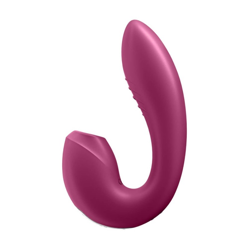 Vibrator Sunray Air Pulse+Vibrator Bluetooth Control Free App Silicon USB Berry