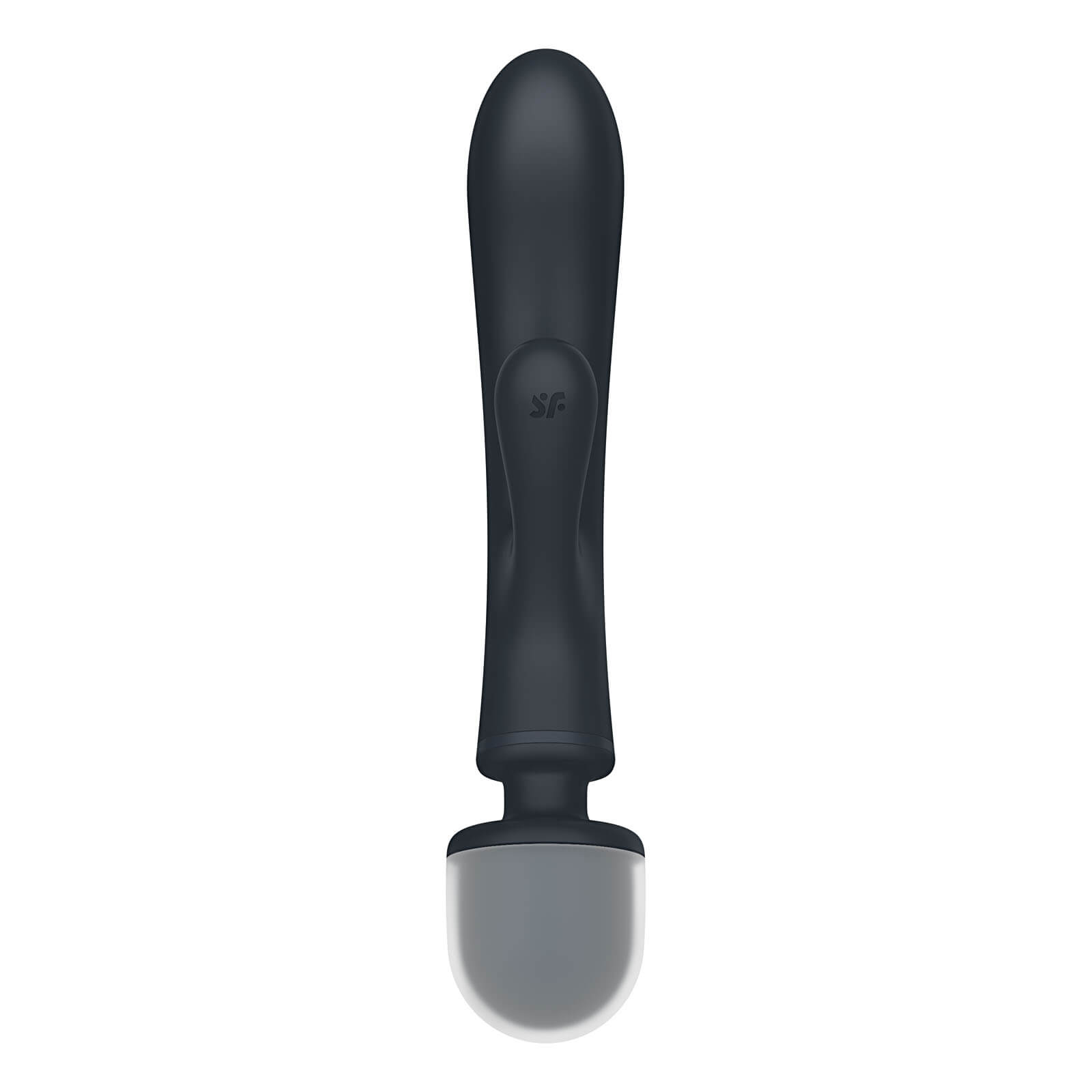 Vibrator Triple Lover Satisfyer, 24 Moduri Vibratii, Silicon, IPX7, USB, Gri, 23.7 cm