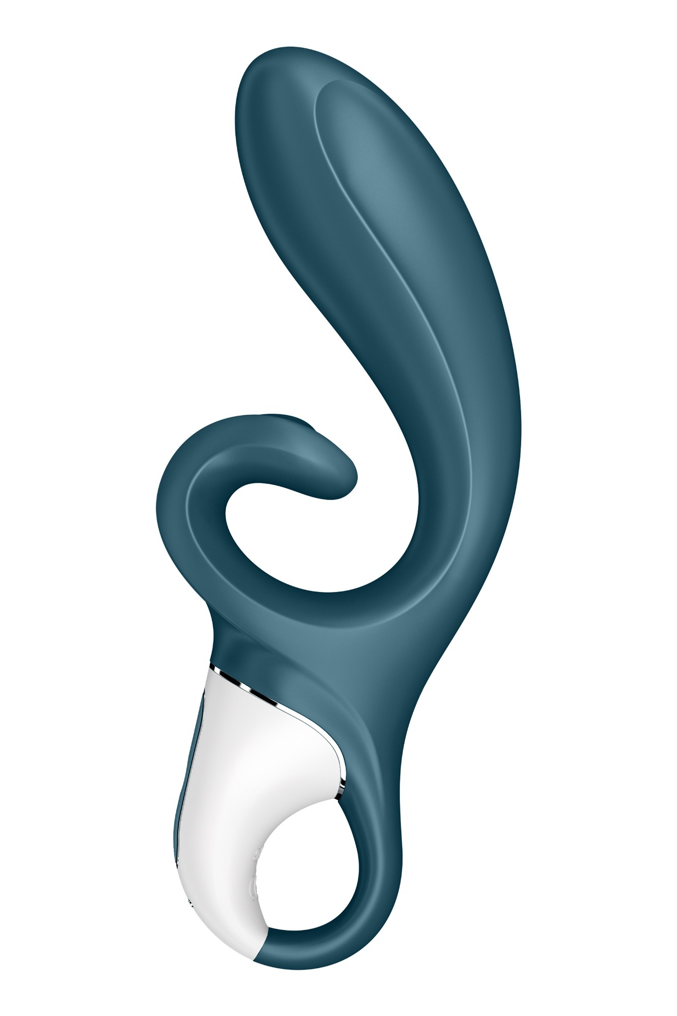 Vibrator Rabbit Hug Me Blueooth Control, Free App, Silicon, USB, Albastru, 20 cm