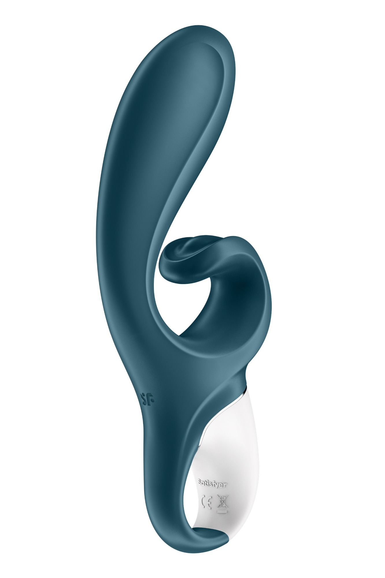 Vibrator Rabbit Hug Me Blueooth Control, Free App, Silicon, USB, Albastru, 20 cm