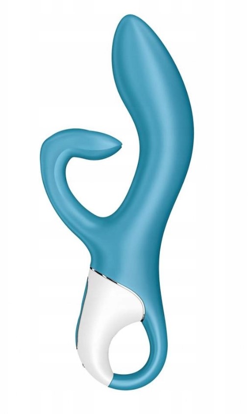 Vibrator Embrace Me 12 Moduri Vibratii USB Silicon Turcoaz 20.5 cm