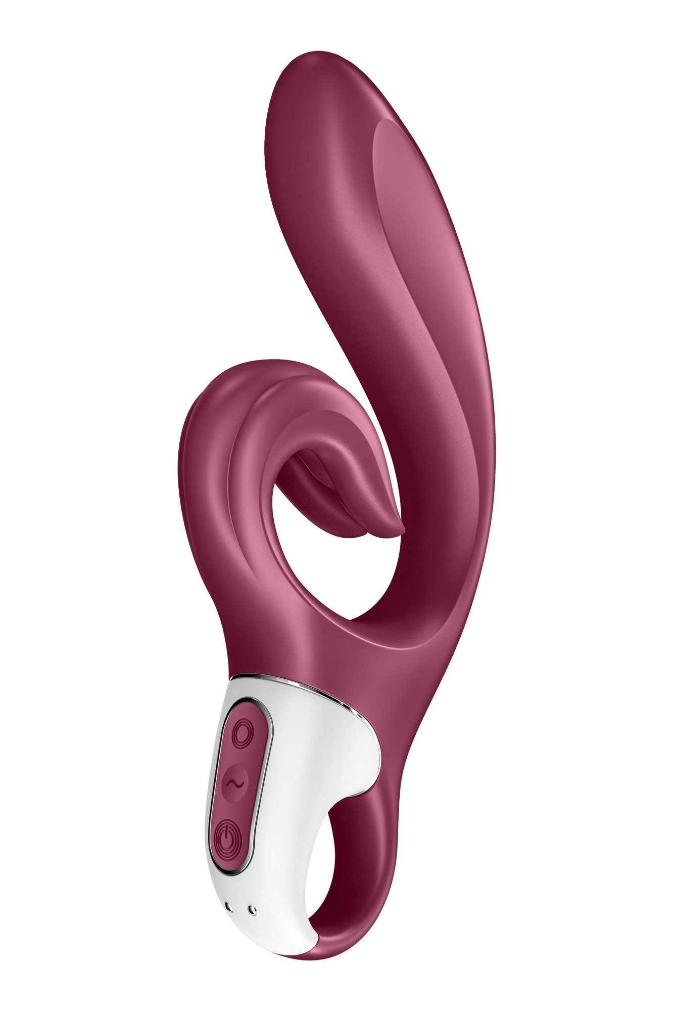 Vibrator Love Me, 12 Moduri Vibratii, USB, Silicon, Rosu, 22 cm