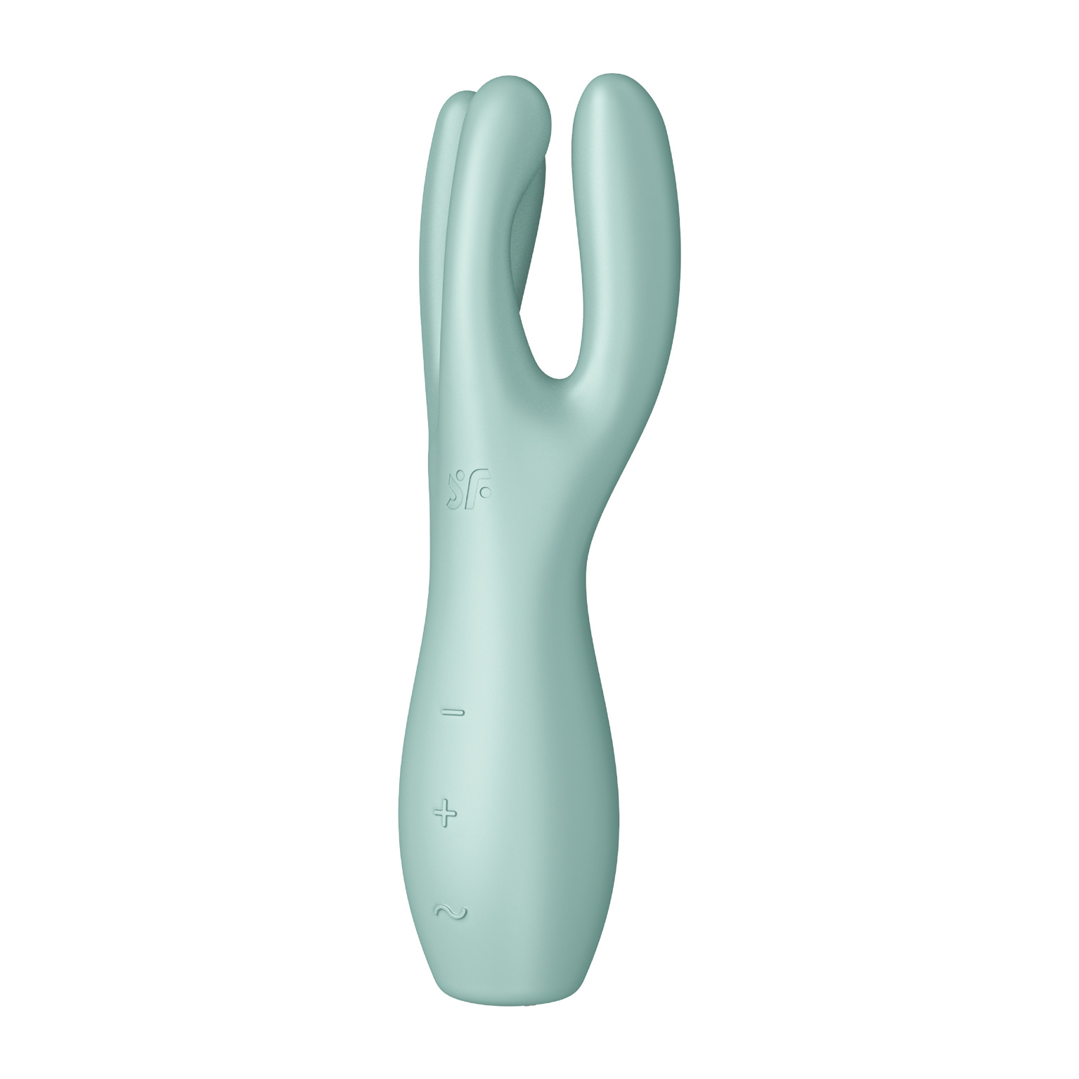 Vibrator Threesome 3 Satisfyer Silicon USB Verde 14 cm
