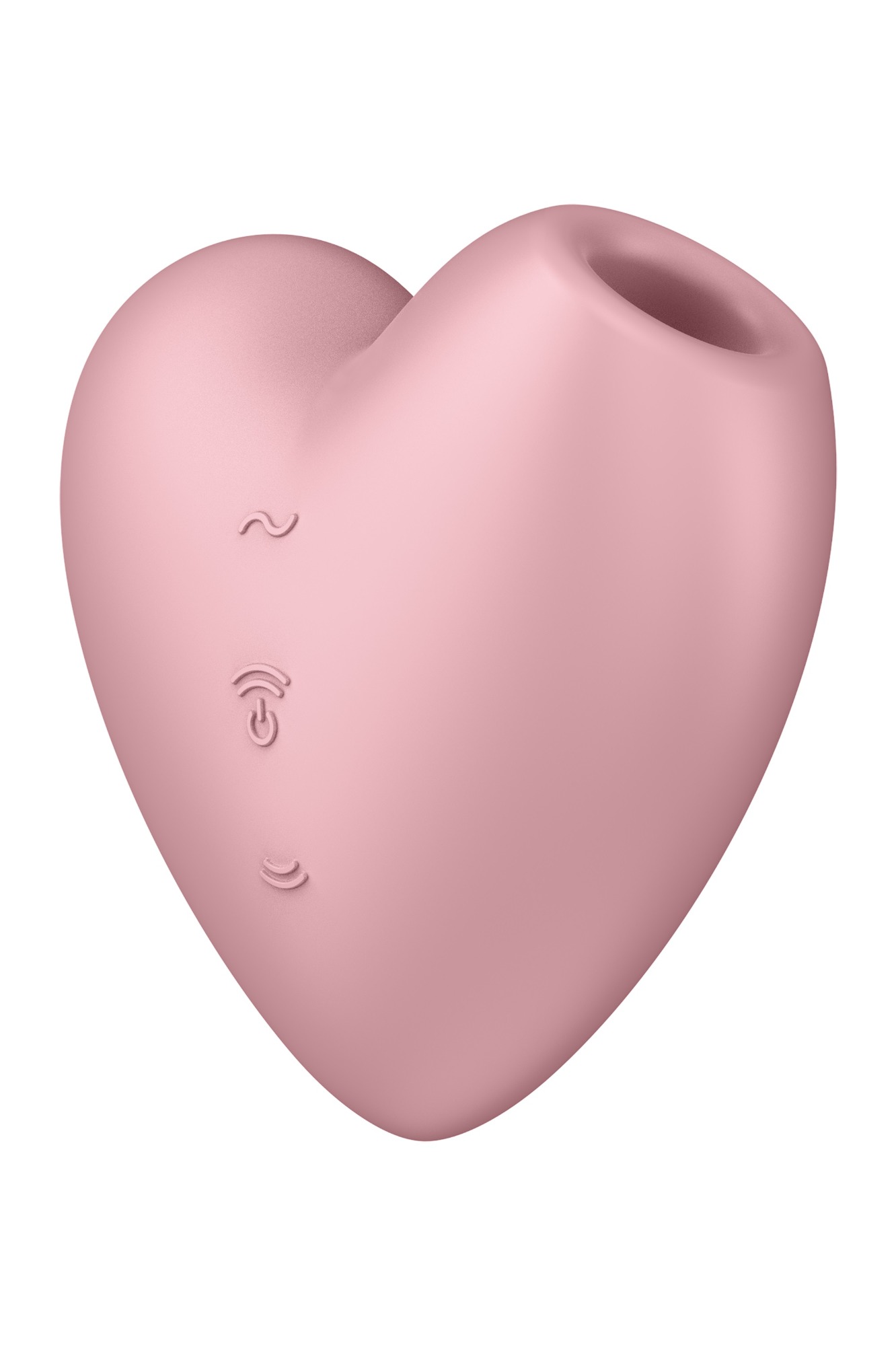 Stimulator Clitoris Cutie Heart Air Pulse Stimulator+Vibration, Silicon, USB, Roz