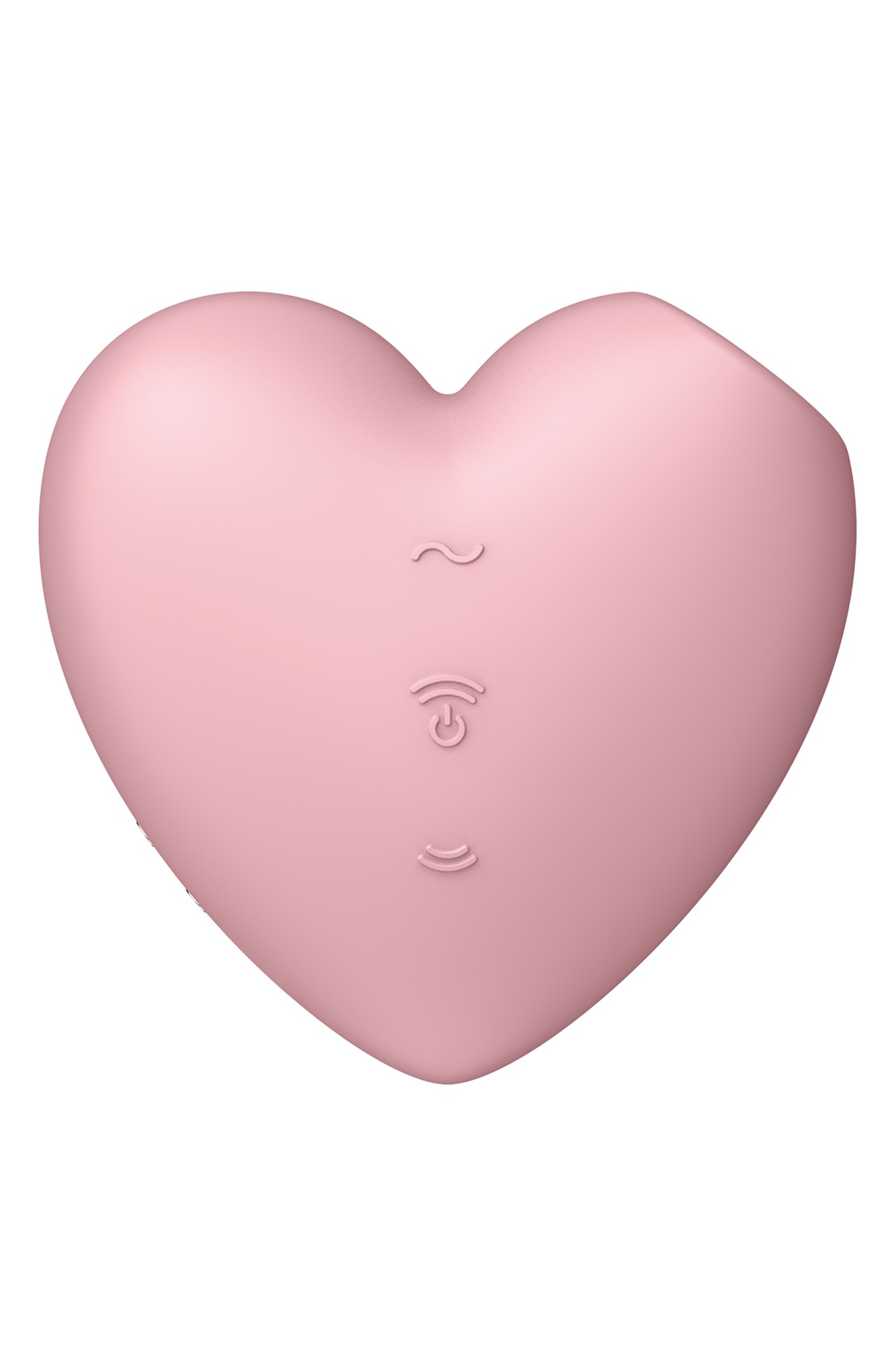 Stimulator Clitoris Cutie Heart Air Pulse Stimulator+Vibration, Silicon, USB, Roz
