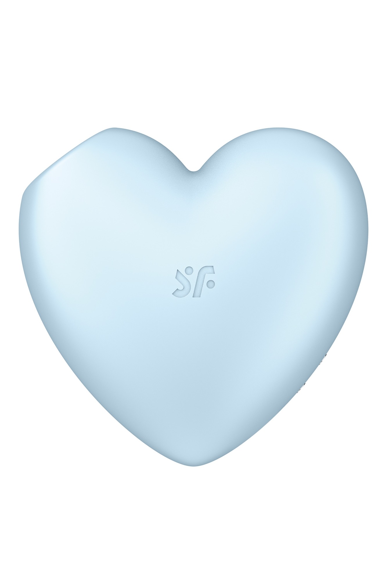 Stimulator Clitoris Cutie Heart Air Pulse Stimulator+Vibration, Silicon, USB, Albastru