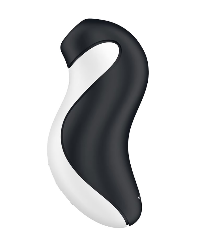 Stimulator Orca, 11 Viteze Suctiune, 12 Moduri Vibratii, Silicon, USB, IPX 7, Alb/Negru