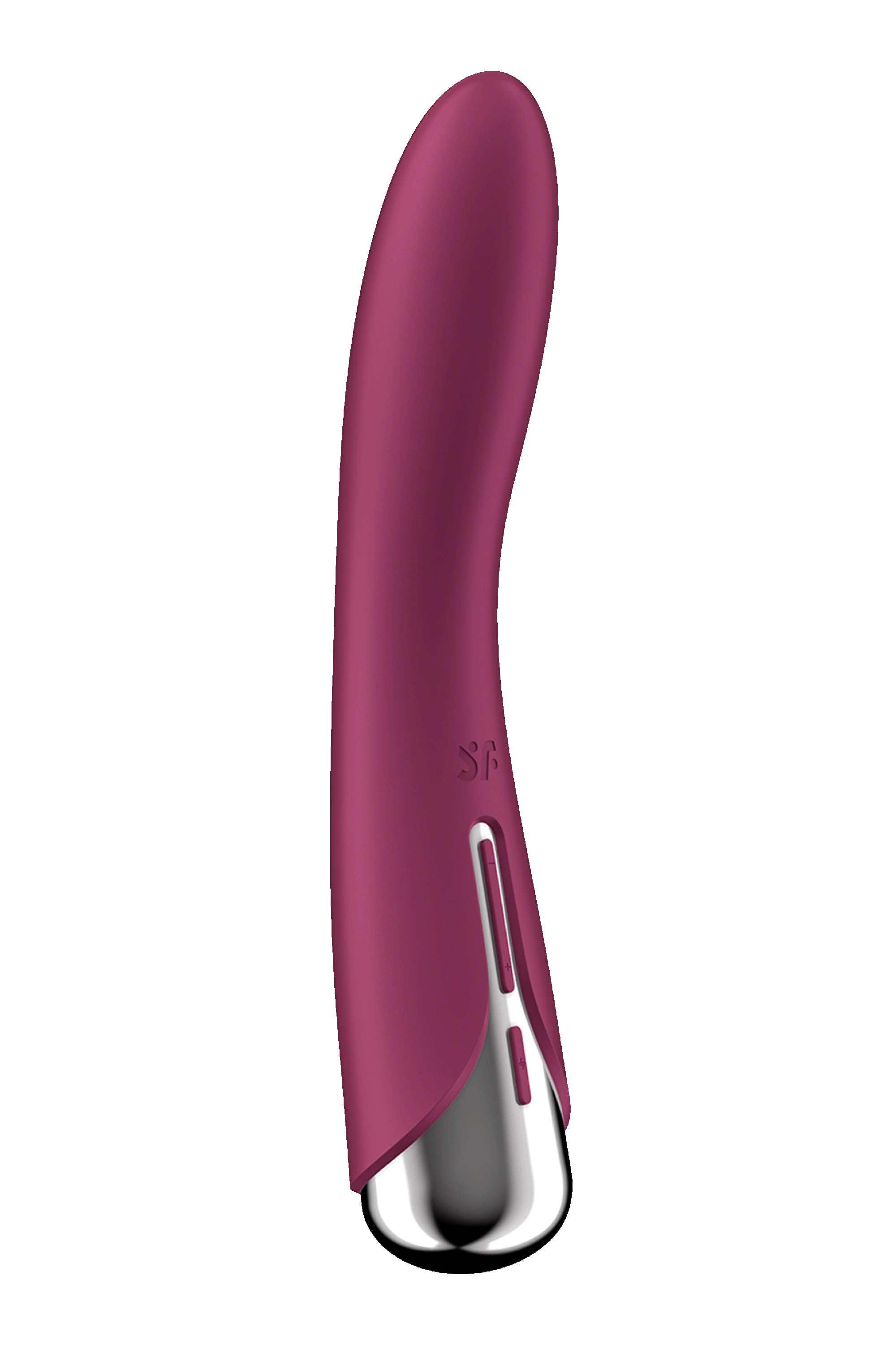 Vibrator Punctul G Spinning Vibe 1, 12 Moduri Vibratii, 5 Moduri Rotatii, Silicon, USB, Rosu, 17.5 cm