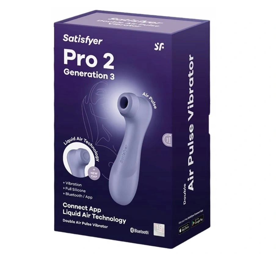 Stimulator Pro 2 Generation 3, 11 Viteze Suctiune, 12 Moduri Vibratii, Silicon, USB, IPX 7, Free App, Lila