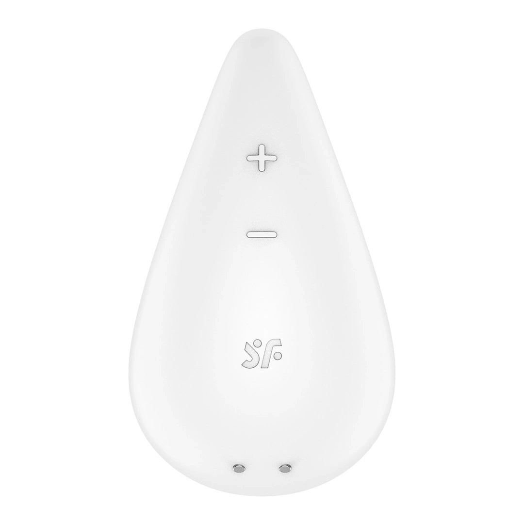 Vibrator Dew Drop, 12 Moduri Vibratii, Silicon, USB, Alb