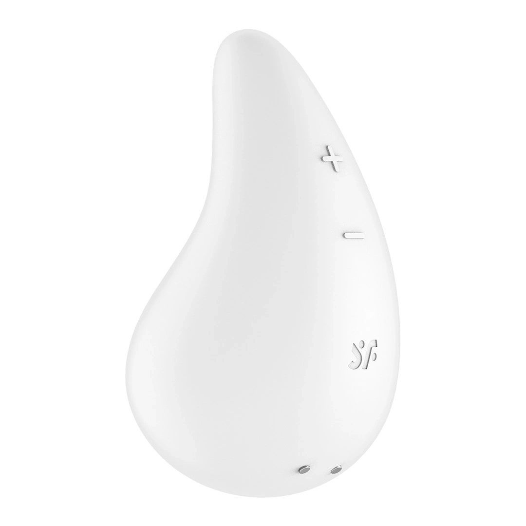 Vibrator Dew Drop, 12 Moduri Vibratii, Silicon, USB, Alb
