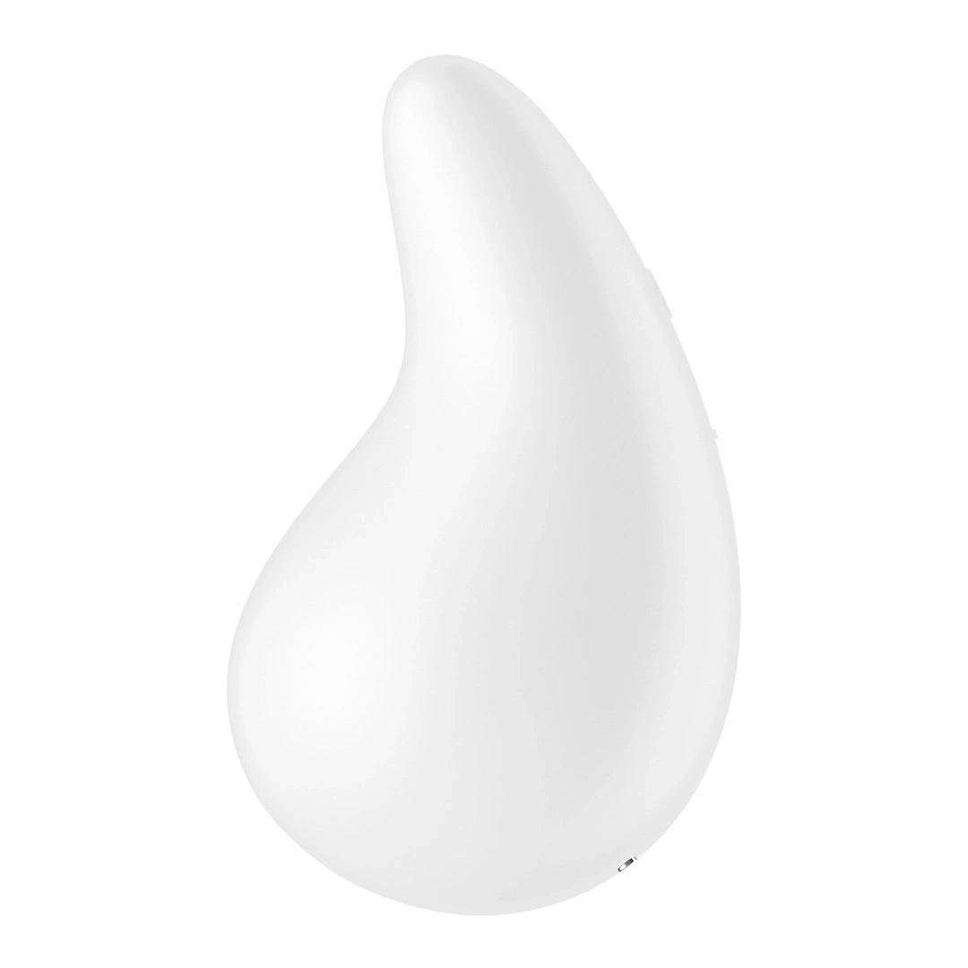 Vibrator Dew Drop, 12 Moduri Vibratii, Silicon, USB, Alb