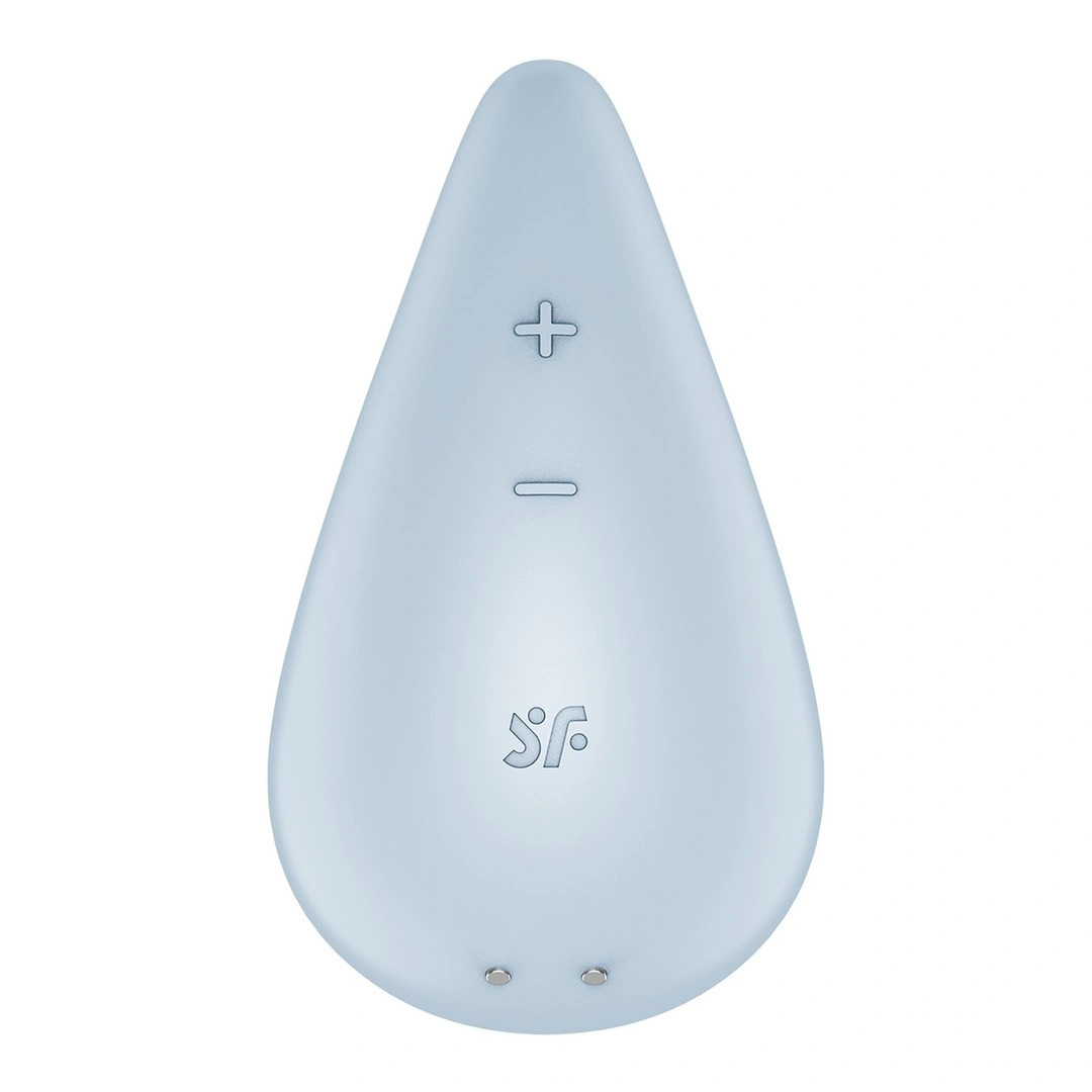 Vibrator Dew Drop, 12 Moduri Vibratii, Silicon, USB, Albastru