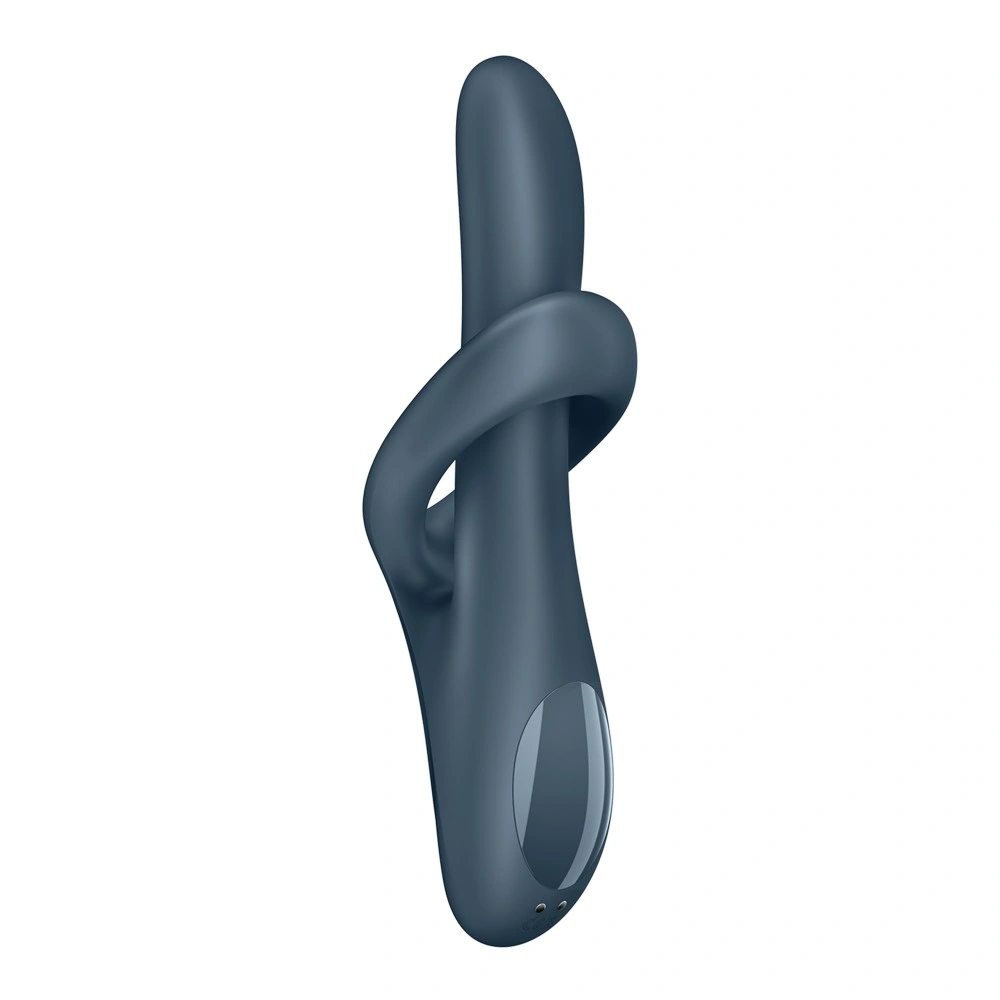 Vibrator cu Incalzire si Rotatii Heat Flex 4, Silicon, USB Magnetic, 23 cm