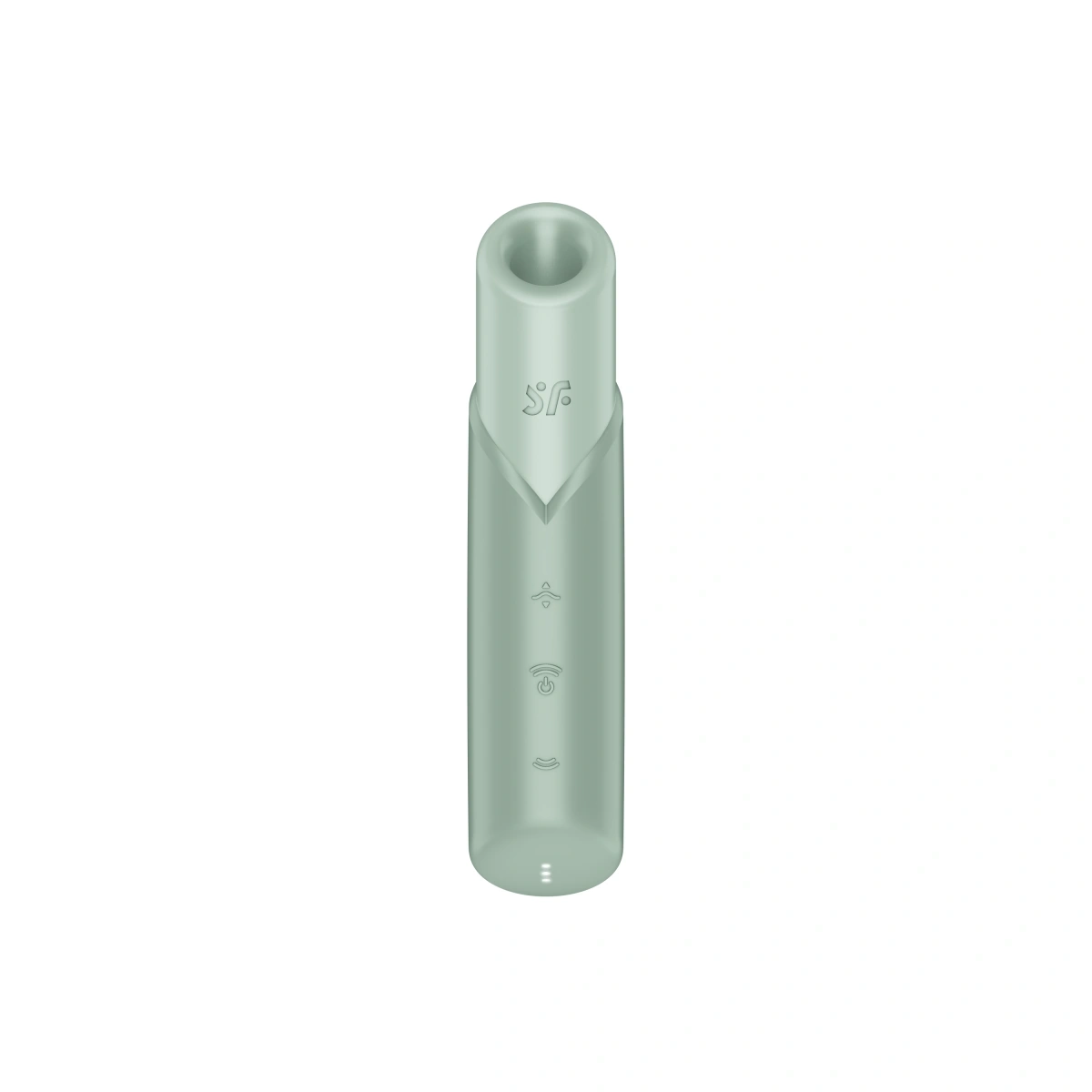 Vibrator Naughty Kiss, 30 Programe Suctiune, USB, Verde Menta, 14.5 cm