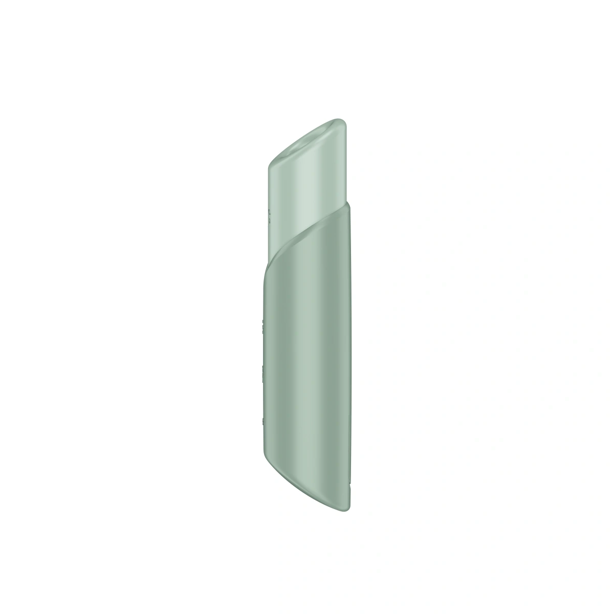 Vibrator Naughty Kiss, 30 Programe Suctiune, USB, Verde Menta, 14.5 cm