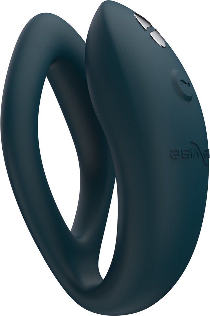 Vibrator Cuplu Sync O, Silicon, Telecomanda Wireless, Bluetooth, Free App, USB, IPX 7, Verde