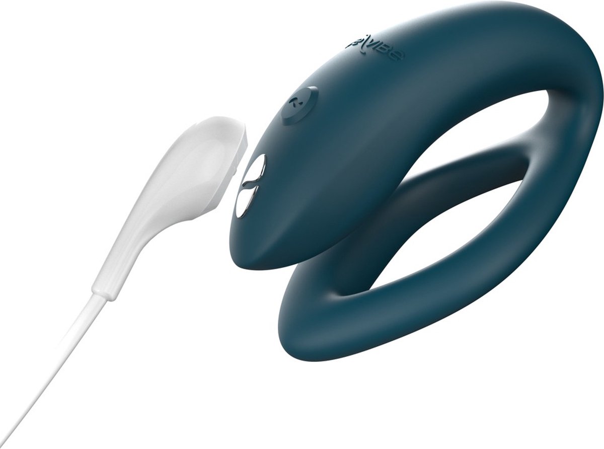 Vibrator Cuplu Sync O, Silicon, Telecomanda Wireless, Bluetooth, Free App, USB, IPX 7, Verde