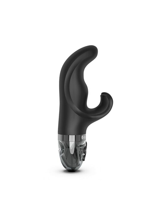 Vibrator Mystim Hip Hop Bob, 8 Moduri Vibratii, 5 Moduri Electro-Stimulare, Silicone, Negru, 16 cm
