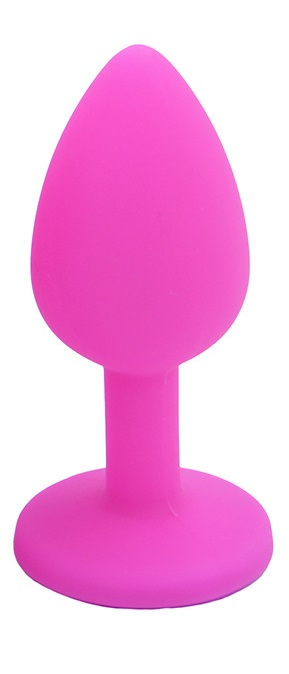 Dop Anal Silicone Buttplug, Small, Roz/Roz, Guilty Toys
