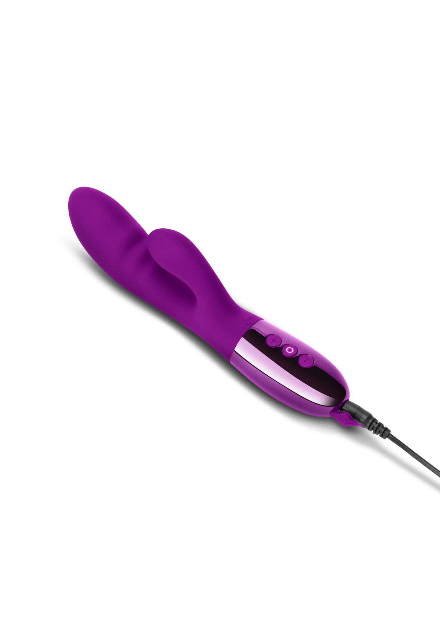 Vibrator Rabbit Le Wand Blend, 15 Moduri Vibratii, 6 Intensitati Viteza, Silicon, USB, Mov, 20 cm