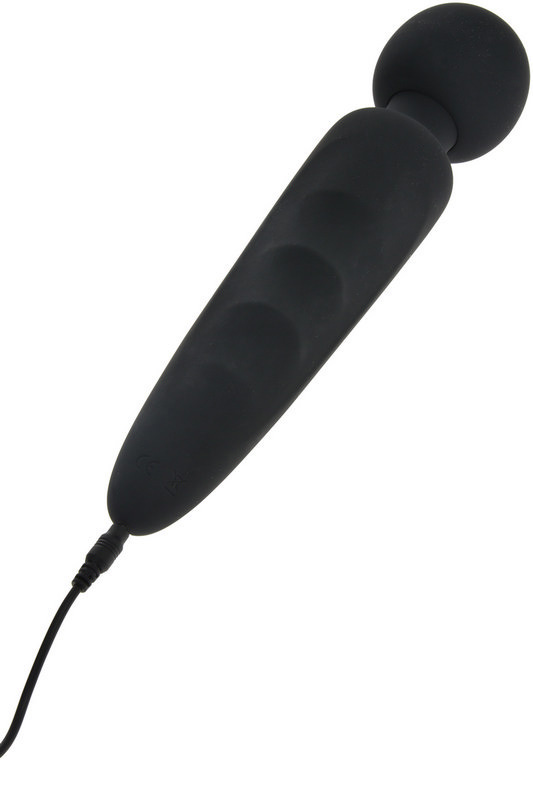 Premium Vibrator Masaj Wand, 10 Moduri Vibratii, Silicon, USB, Negru, JGF Premium Sex Toys
