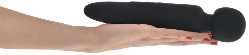 Premium Vibrator Masaj Wand, 10 Moduri Vibratii, Silicon, USB, Negru, JGF Premium Sex Toys
