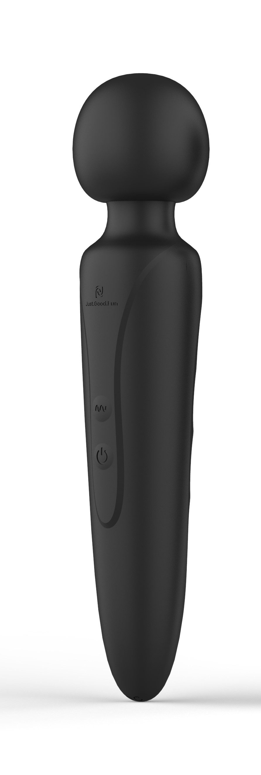 Premium Vibrator Masaj Wand, 10 Moduri Vibratii, Silicon, USB, Negru, JGF Premium Sex Toys