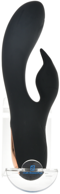 Premium Vibrator Rabbit, 8 Moduri Vibratii, 4 Intensitati, Silicon, USB, Negru, JGF Premium Sex Toys